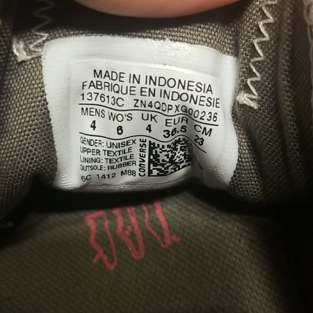 Converse Gray & Pink Shoes - Picture 10 of 11